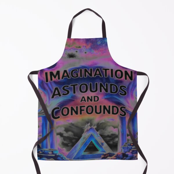 Item preview, imagination astounds black light colorful geometric typographic abstract designed and sold by SmashingDeals.