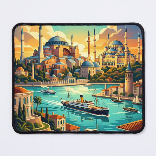 Item preview, Istanbul Travel Poster designed and sold by Robert Lacy.