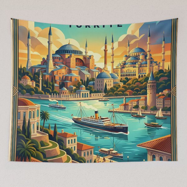Item preview, Istanbul Travel Poster designed and sold by Robert Lacy.