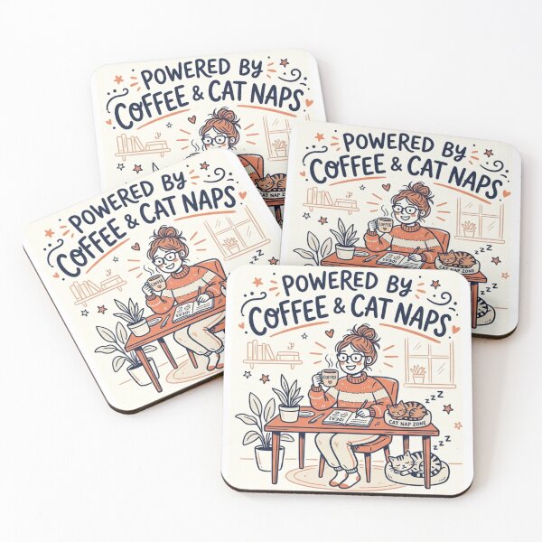 Item preview, Powered by Coffee & Cat Naps designed and sold by PlottyGuy.
