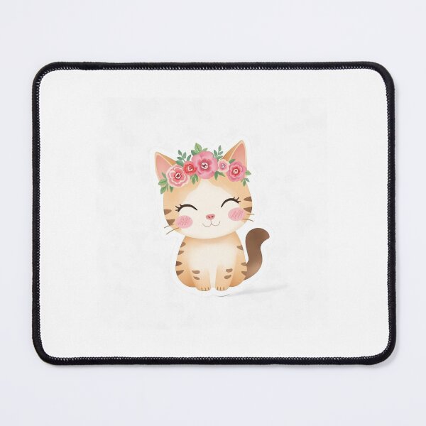 Item preview, Kawaii Waving Kitty Sticker | Cute Cat PNG Download designed and sold by AnimalBloomLab.