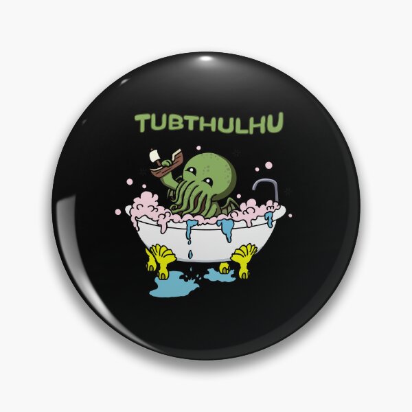 Item preview, Cute Cthulhu Funny Lovecraft Cosmic Horror Kawaii Monster Bubble Bath Tubthulhu designed and sold by Bored Imagination .