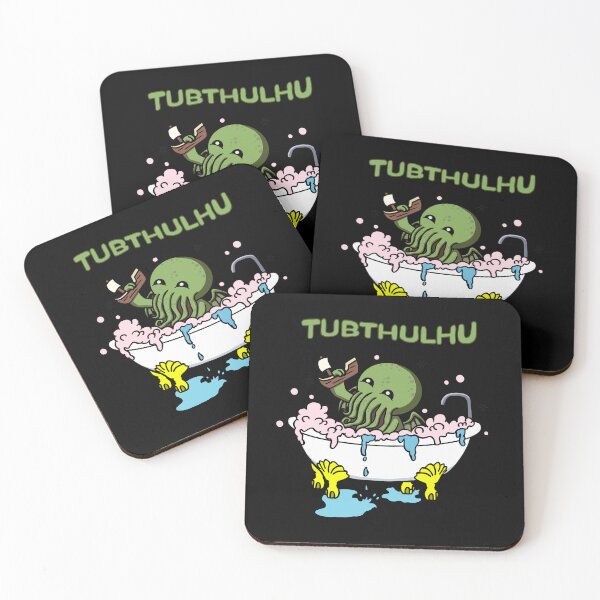 Item preview, Cute Cthulhu Funny Lovecraft Cosmic Horror Kawaii Monster Bubble Bath Tubthulhu designed and sold by Bored Imagination .