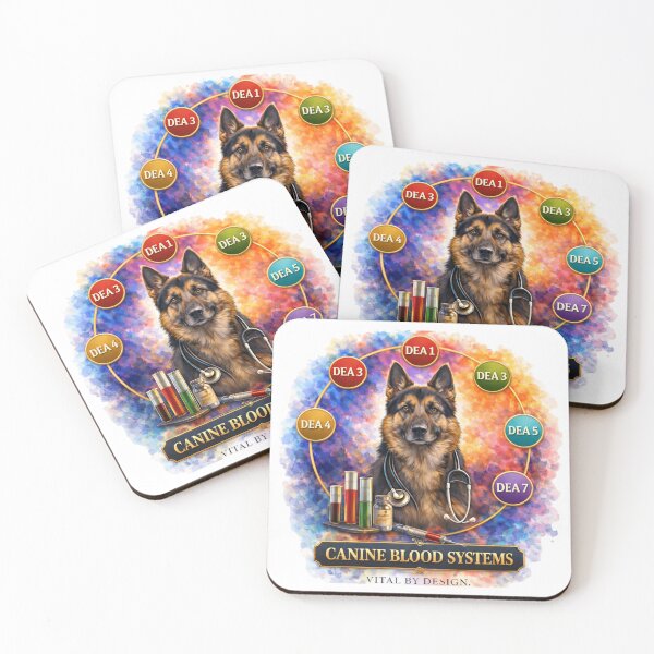 Item preview, Canine Blood System -Dog DEA Chart Veterinary Desing designed and sold by Indefix.