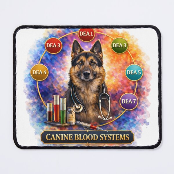 Item preview, Canine Blood System -Dog DEA Chart Veterinary Desing designed and sold by Indefix.