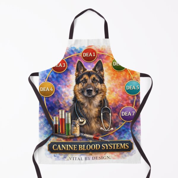 Item preview, Canine Blood System -Dog DEA Chart Veterinary Desing designed and sold by Indefix.