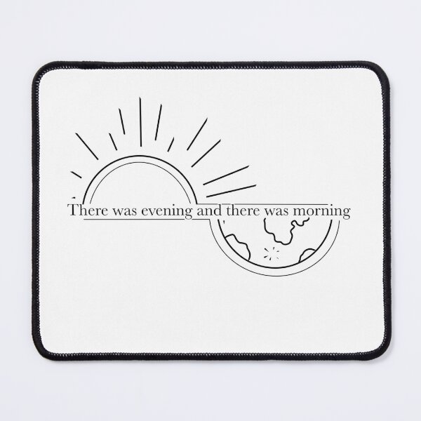 Item preview, There was Evening and Morning – Genesis 1 Bible Verse, Minimalist Days designed and sold by The Prose Atelier.