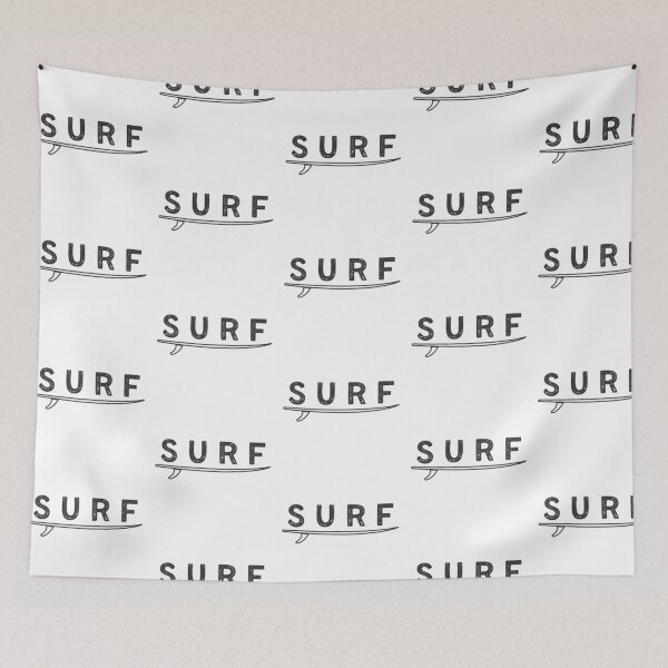 Item preview, Dark Gray Vintage Surfboard Surf Text Minimal Design designed and sold by tarzbol.