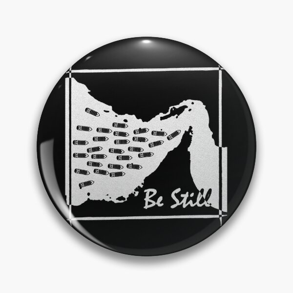 Item preview, Be Still - Strait of Hormuz Map Psalm 46:10 Bible Verse Geopolitical Maritime Minimal funny Design - white designed and sold by ZechJohnRB.