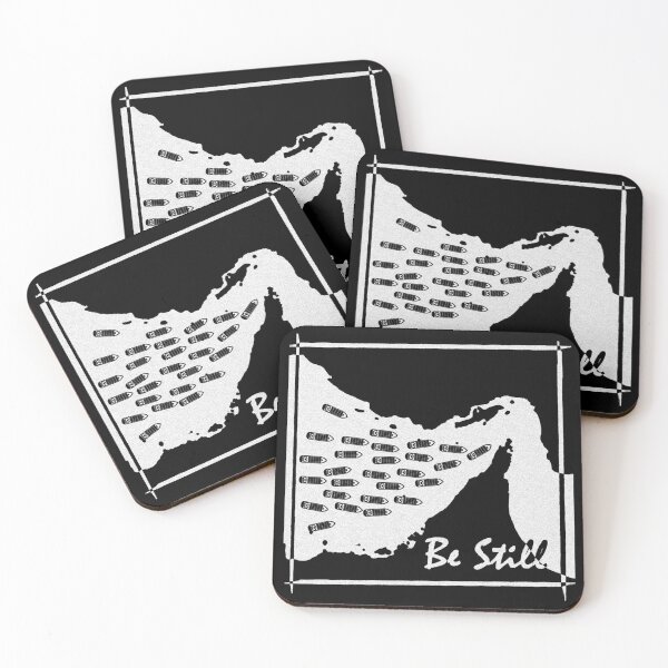 Item preview, Be Still - Strait of Hormuz Map Psalm 46:10 Bible Verse Geopolitical Maritime Minimal funny Design - white designed and sold by ZechJohnRB.