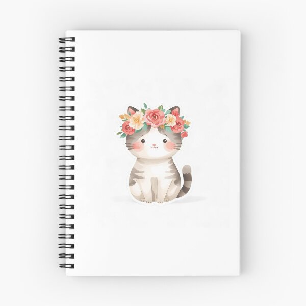 Item preview, Cute Cat Hello Sticker PNG | Smiling Chibi Kitty designed and sold by AnimalBloomLab.