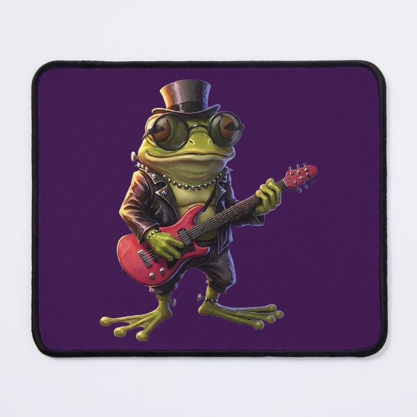 Item preview, Frankenpetz: Rocker Frog - Guitarist with Transparent Shades (Unit #03) designed and sold by Frankenpetz.