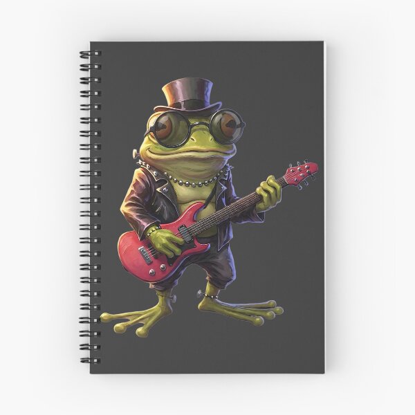 Item preview, Frankenpetz: Rocker Frog - Guitarist with Transparent Shades (Unit #03) designed and sold by Frankenpetz.