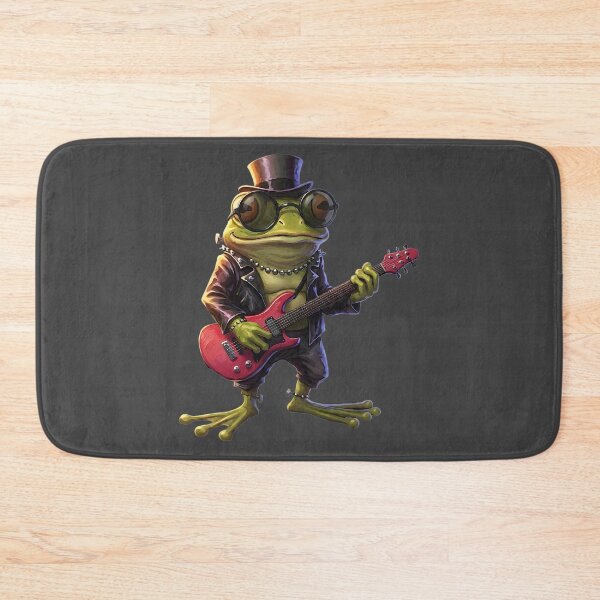 Item preview, Frankenpetz: Rocker Frog - Guitarist with Transparent Shades (Unit #03) designed and sold by Frankenpetz.
