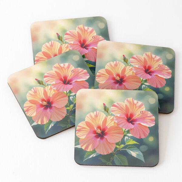 Item preview, Sun-Drenched Tropical Hibiscus: Vibrant Summer Bloom designed and sold by Serene Strokes Art.
