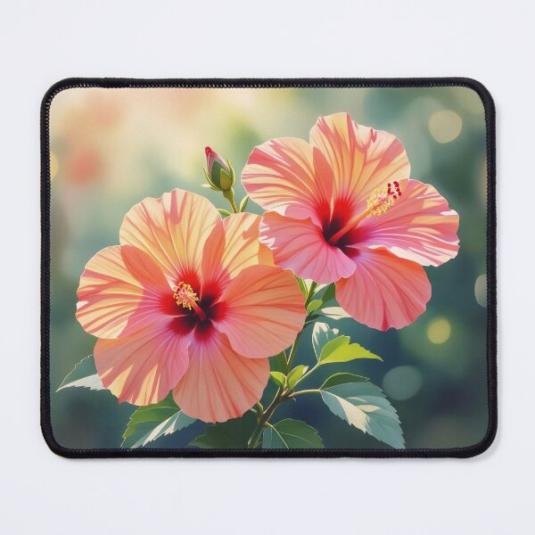 Item preview, Sun-Drenched Tropical Hibiscus: Vibrant Summer Bloom designed and sold by Serene Strokes Art.