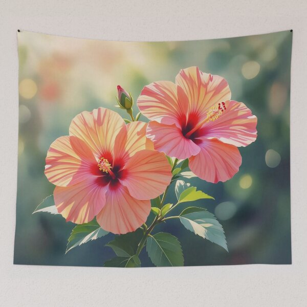 Item preview, Sun-Drenched Tropical Hibiscus: Vibrant Summer Bloom designed and sold by Serene Strokes Art.