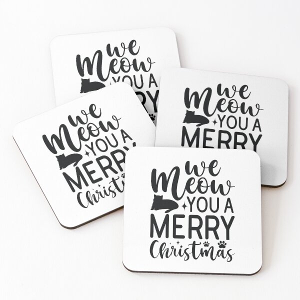 Item preview, We Meow You A Merry Christmas Cat - Funny Festive Holiday Pun Gift designed and sold by FuzionRaptor.