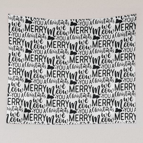 Item preview, We Meow You A Merry Christmas Cat - Funny Festive Holiday Pun Gift designed and sold by FuzionRaptor.