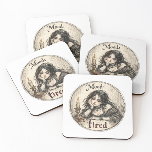 Item preview, GOTHIC GIRL MOOD TIRED designed and sold by gothelis.