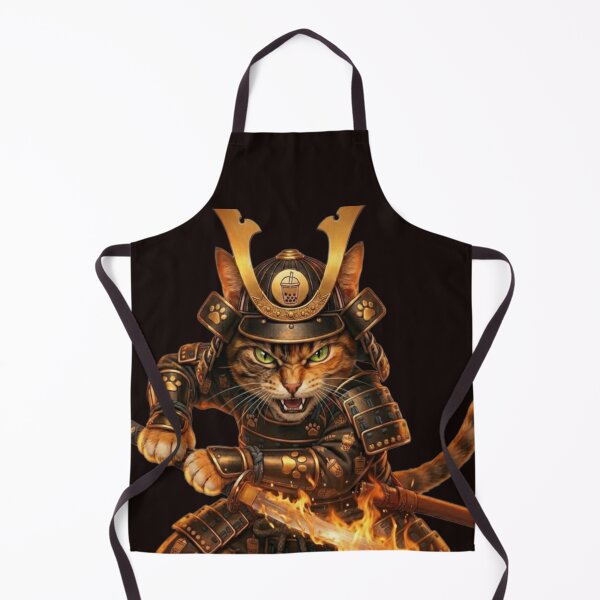Item preview, Samurai cat in fire stance. designed and sold by Logixly.