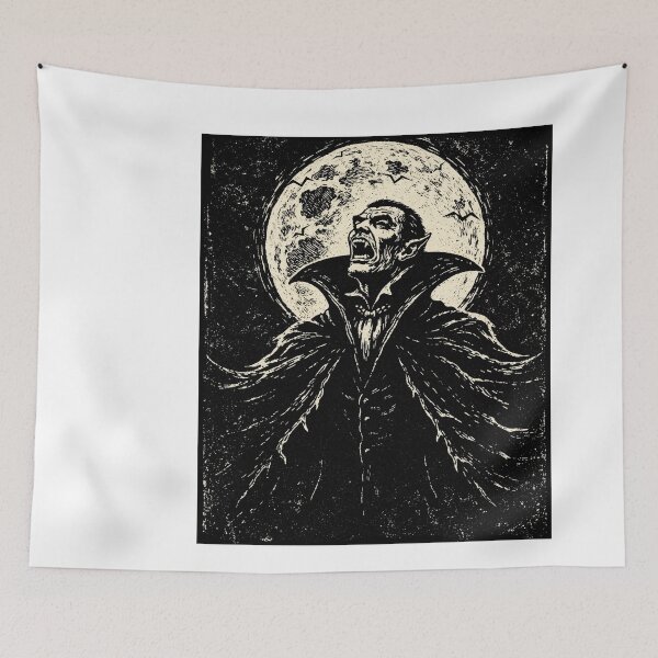 Item preview, Dracula Woodcut Style Print designed and sold by judgehydrogen.