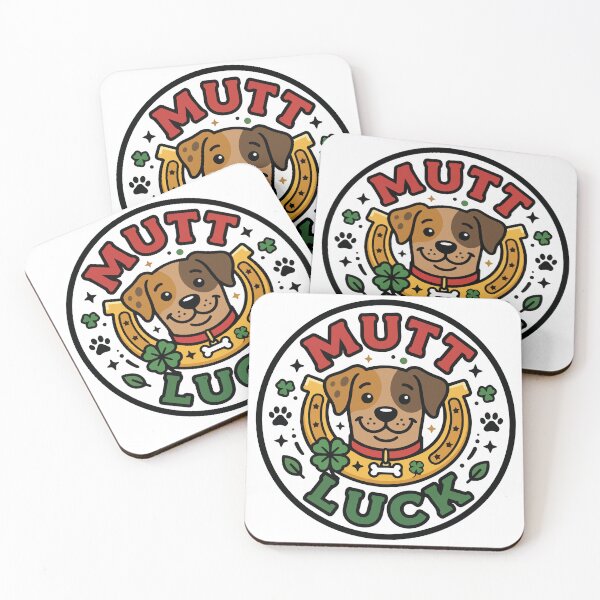 Item preview, Mutt Luck Funny Lucky Dog Illustration designed and sold by BestChoiceService.