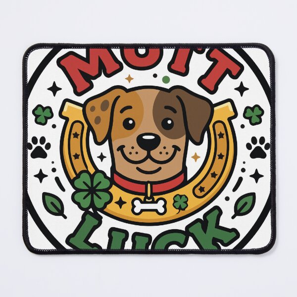 Item preview, Mutt Luck Funny Lucky Dog Illustration designed and sold by BestChoiceService.