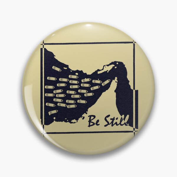 Item preview, Be Still - Strait of Hormuz Map Psalm 46:10 Bible Verse Geopolitical Maritime Minimal funny Design - dark blue black designed and sold by ZechJohnRB.