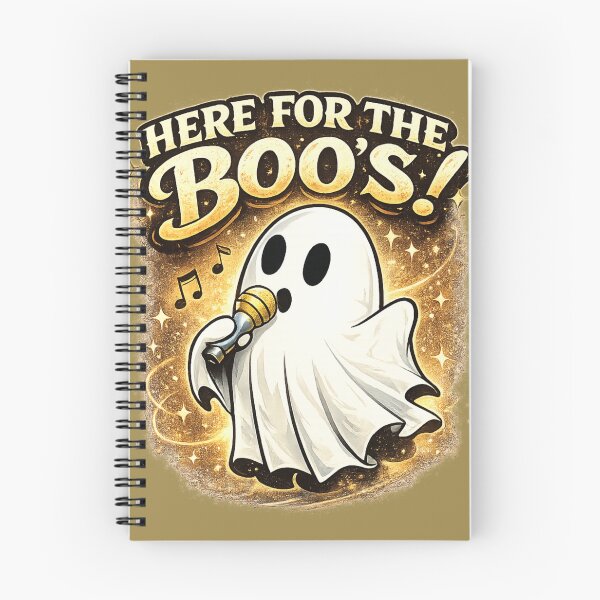 Item preview, Here For The Boo’s Funny Singing Ghost Halloween Design | Cute Spooky Music Lover Gift designed and sold by sumodesign.