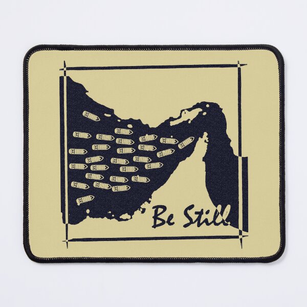 Item preview, Be Still - Strait of Hormuz Map Psalm 46:10 Bible Verse Geopolitical Maritime Minimal funny Design - dark blue black designed and sold by ZechJohnRB.