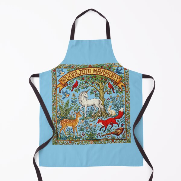 Item preview, Woodland Harmony Unicorn and Forest Animals designed and sold by TeeARTHY.