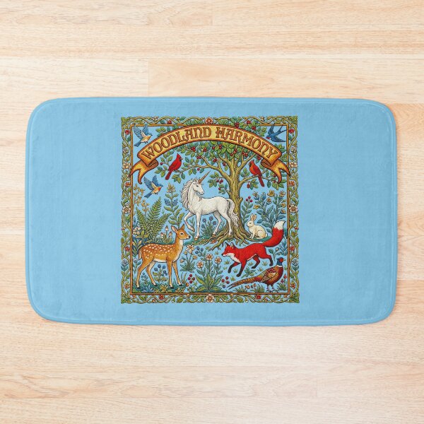 Item preview, Woodland Harmony Unicorn and Forest Animals designed and sold by TeeARTHY.