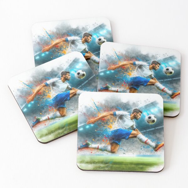 Item preview, Dynamic footballer in motion designed and sold by paulrommer.