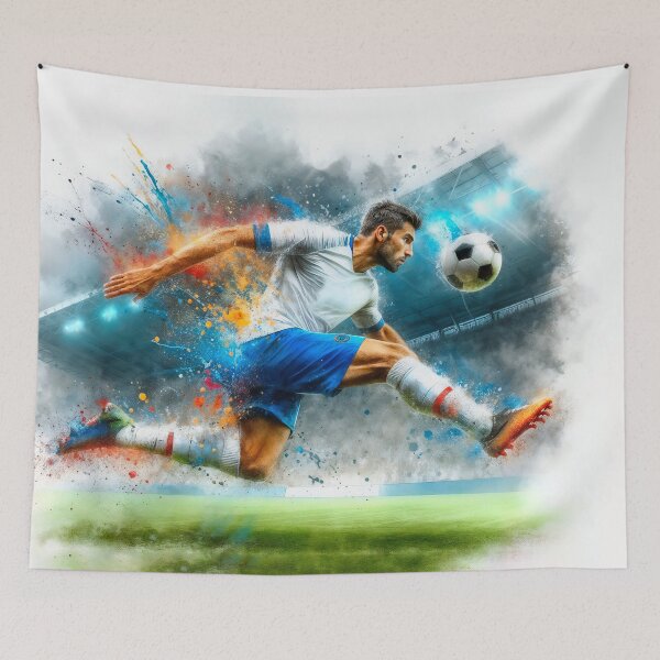 Item preview, Dynamic footballer in motion designed and sold by paulrommer.