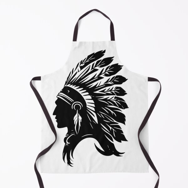 Item preview, Native American Chief Sillhouette with Feather Headdress designed and sold by thelivingrp.