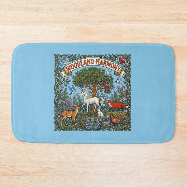 Item preview, Magical Forest Animals and Unicorn Floral Art designed and sold by TeeARTHY.