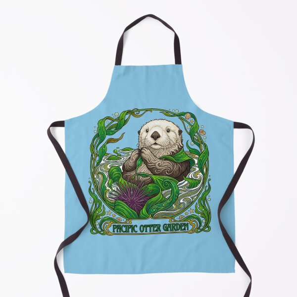 Item preview, Pacific Otter Garden Art Nouveau Marine designed and sold by TeeARTHY.