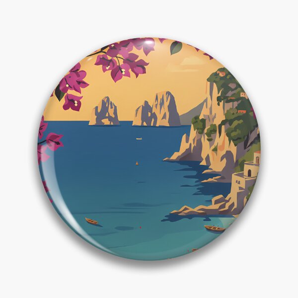 Item preview, Vintage Capri Italy Travel Poster - Retro Amalfi Coast Summer Wall Art designed and sold by RBCTk.