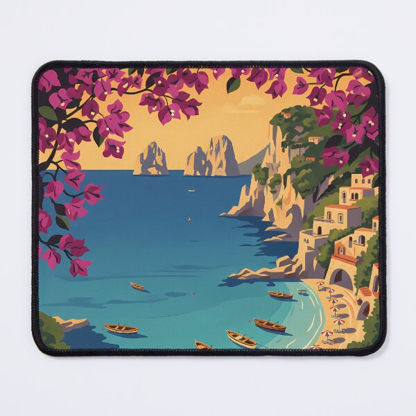 Item preview, Vintage Capri Italy Travel Poster - Retro Amalfi Coast Summer Wall Art designed and sold by RBCTk.