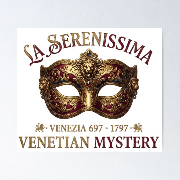 Item preview, Venetian Mystery: La Serenissima Gold Mask designed and sold by GreatPeopleMind.