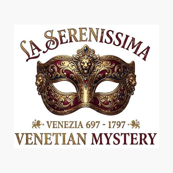 Item preview, Venetian Mystery: La Serenissima Gold Mask designed and sold by GreatPeopleMind.
