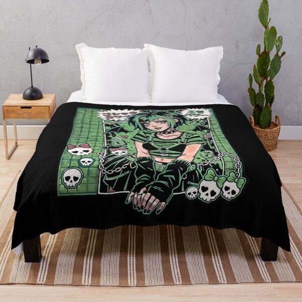 Item preview, Gothic Kawaii Emo Girl Green Aesthetic designed and sold by D6rkT3chDemon.