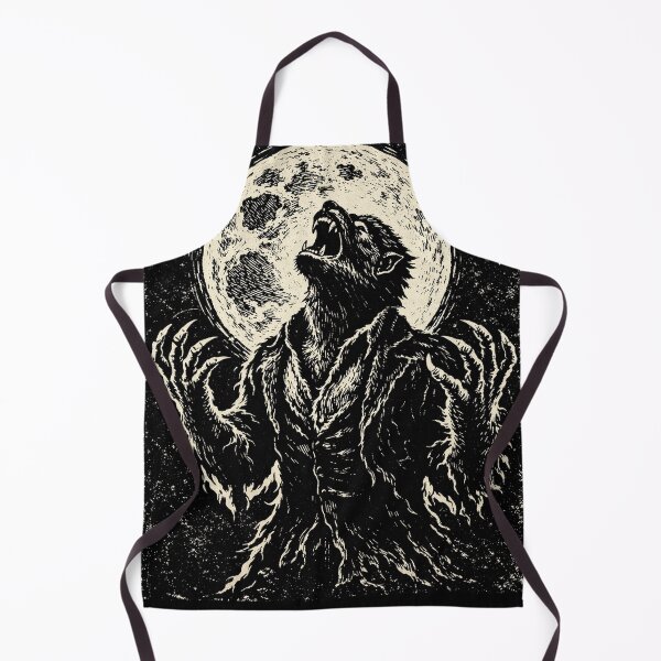 Item preview, Woodcut Design of Wolf Man Howling at the Moon! designed and sold by judgehydrogen.