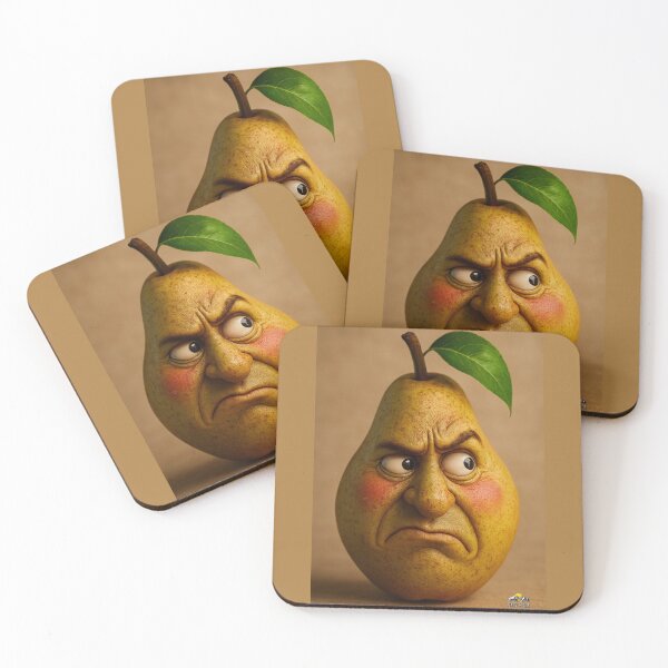 Item preview, Expressive Pear With a Human Face designed and sold by NOMISKISAW.