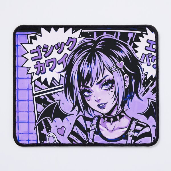 Item preview, Gothic Kawaii Emo Girl Purple Aesthetic designed and sold by D6rkT3chDemon.