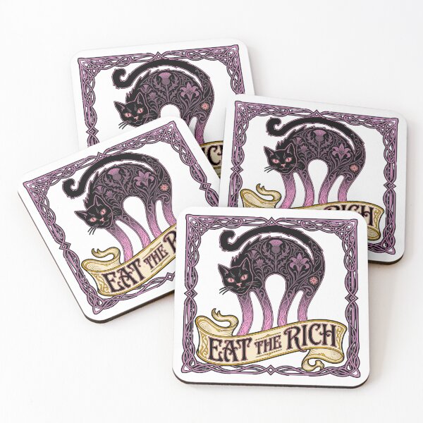 Item preview, Eat the Rich Cat  designed and sold by TeeARTHY.