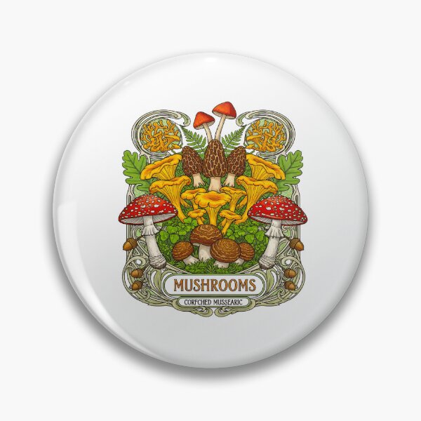Item preview, Curated Hallmark Style Forest Mushroom Botanical designed and sold by TeeARTHY.