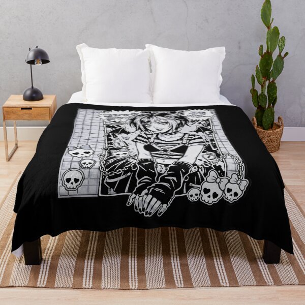 Item preview, Gothic Kawaii Emo Girl Black And White Aesthetic designed and sold by D6rkT3chDemon.