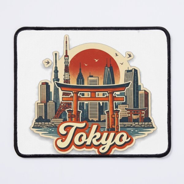 Item preview, Tokyo Retro City Travel Design designed and sold by MIArt Studio.